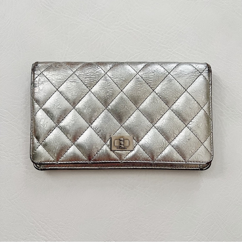 Chanel 2.55 Metallic Wallet